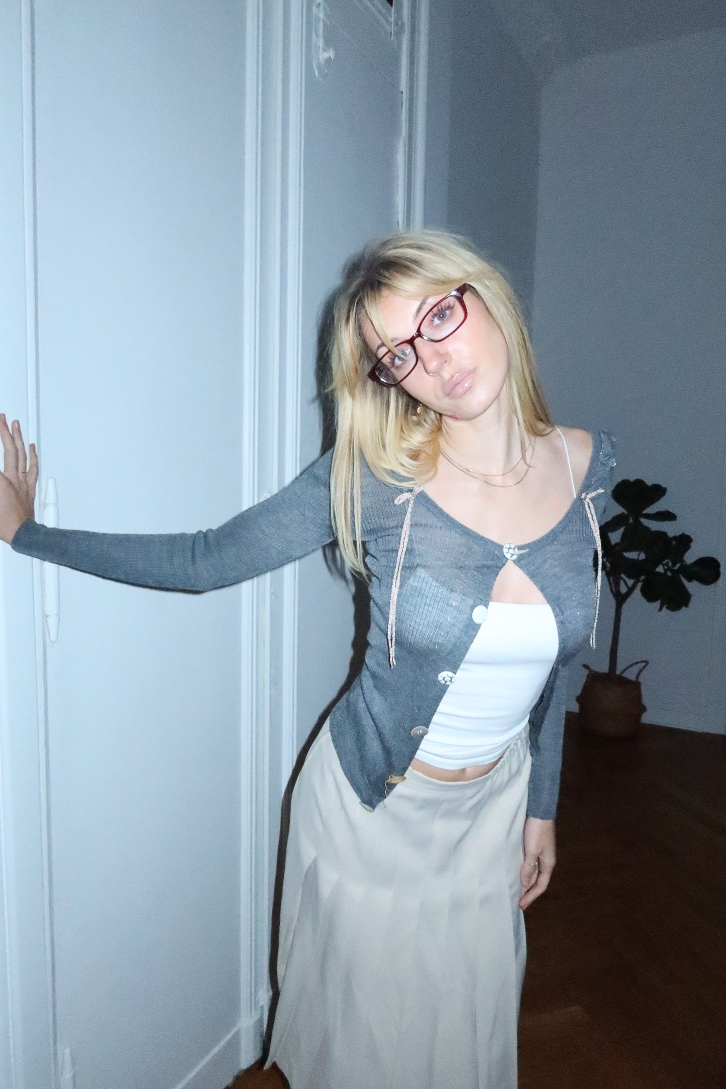 Embellished Cardigan (XS)