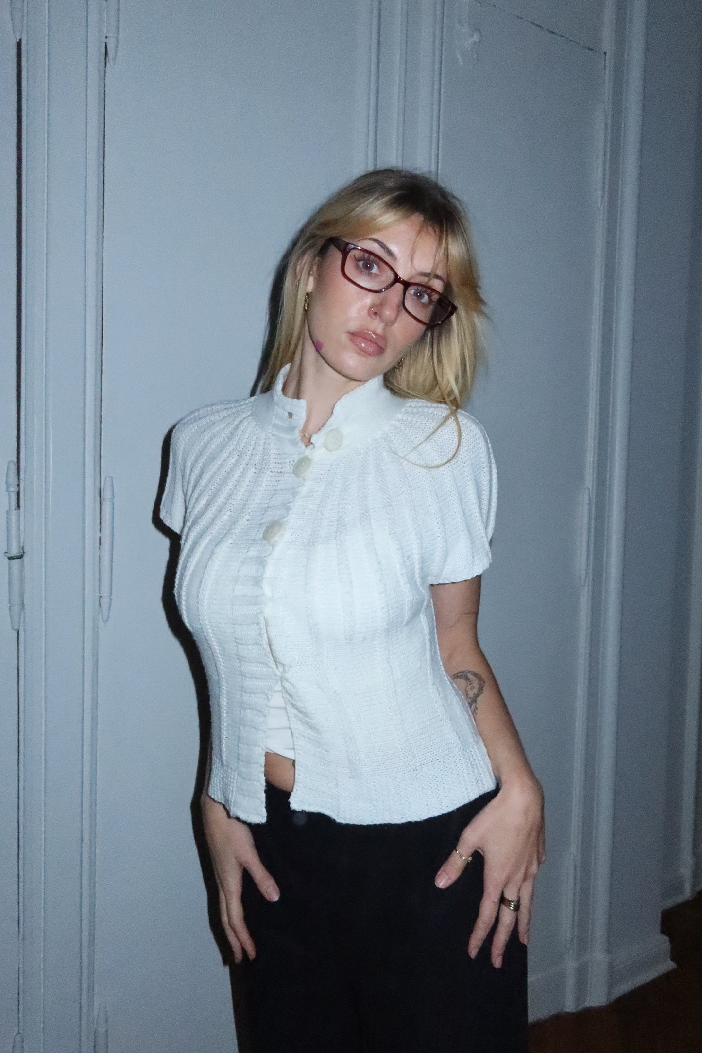 Shortsleeve Knit Cardigan (M)