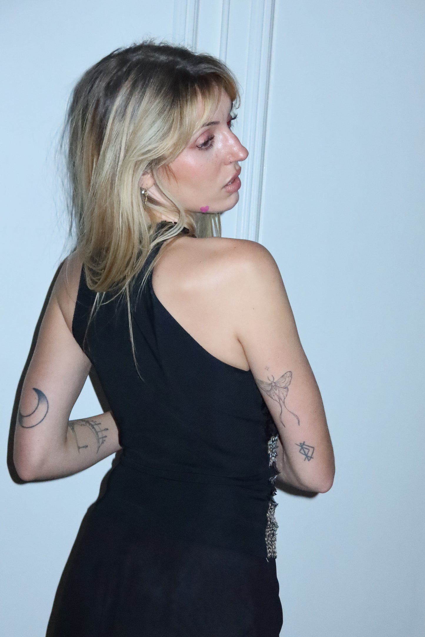 Sequin High Neck Top (S)