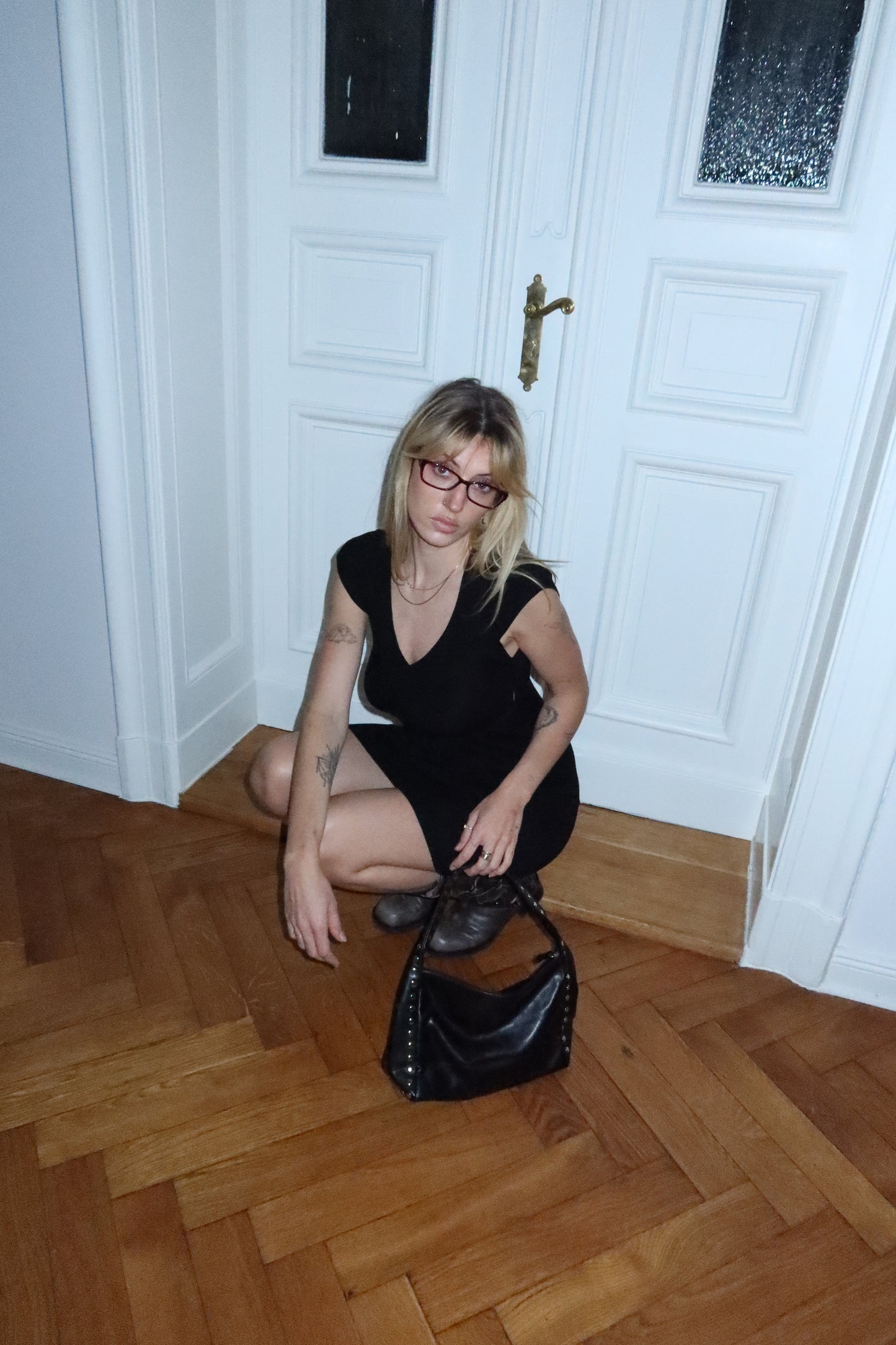 Fine Knit Short Dress (S)