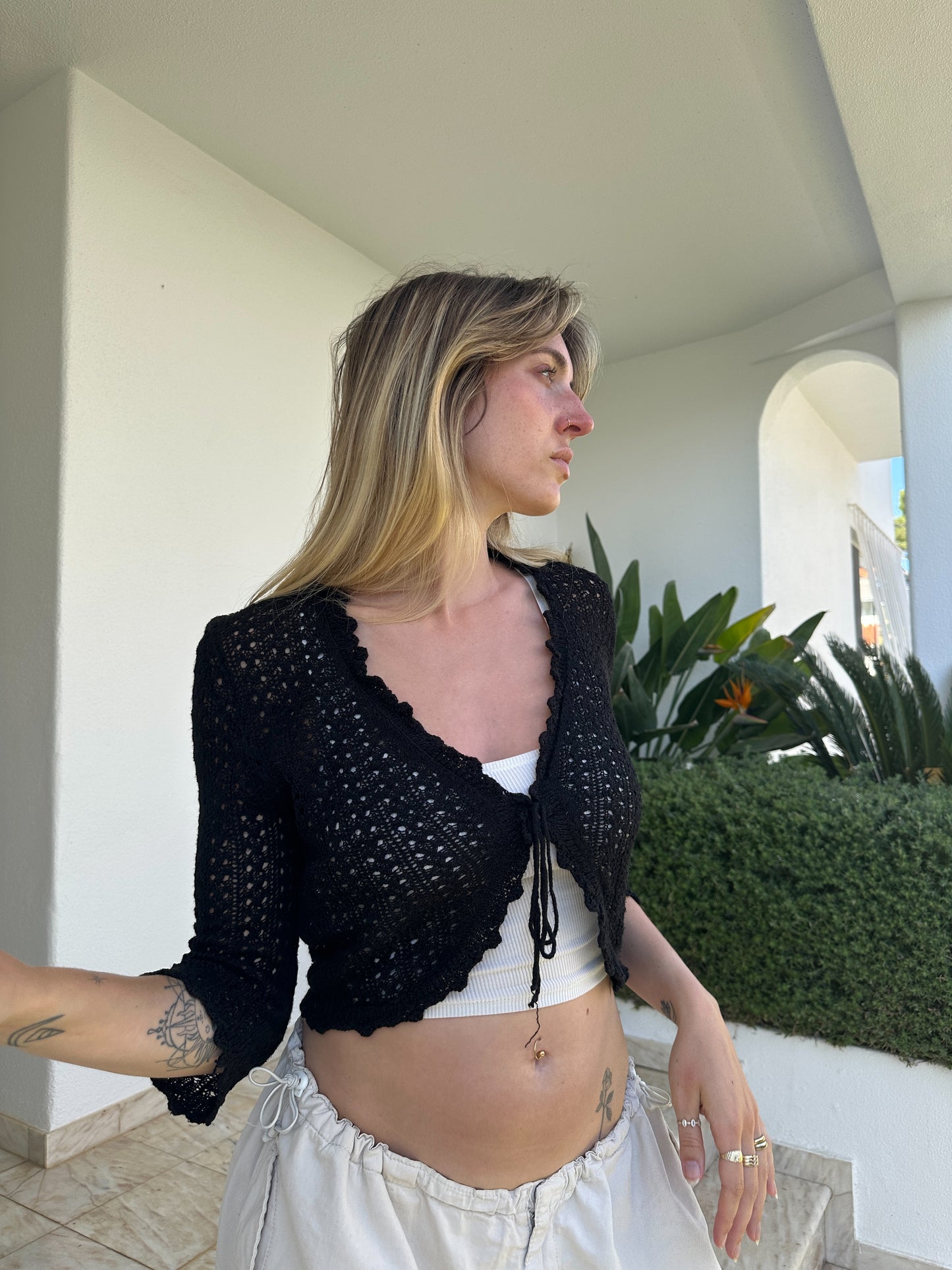 Knit Crop Bolero (S)