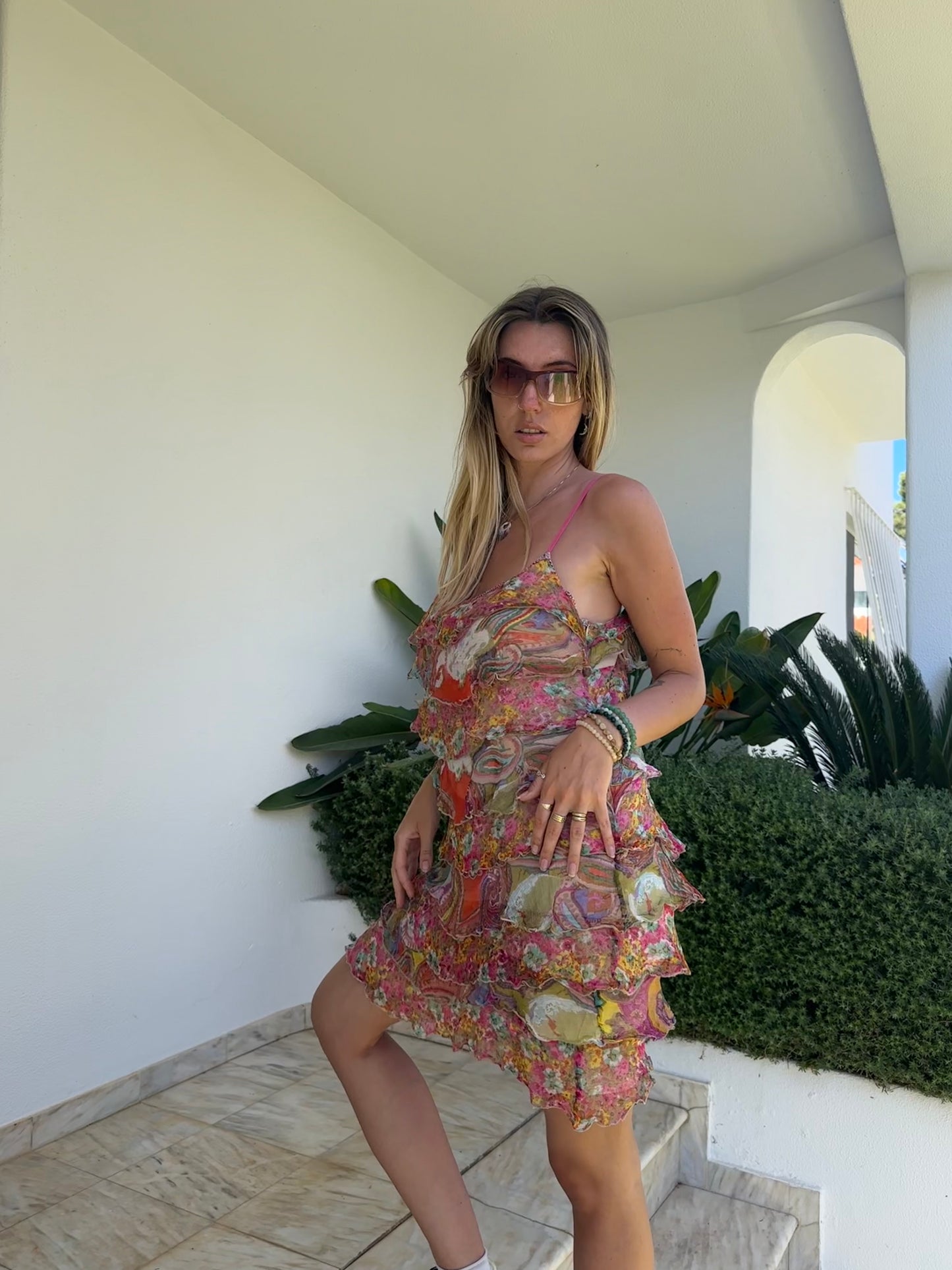 Mini Ruffle Dress (S)