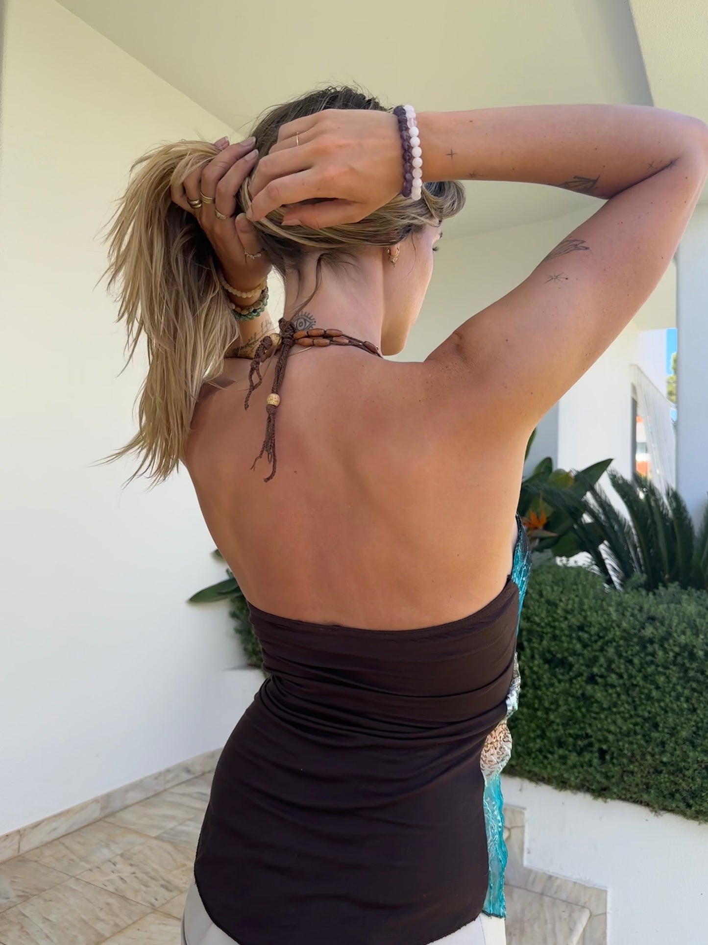 Sheer Neckholder Top (S)