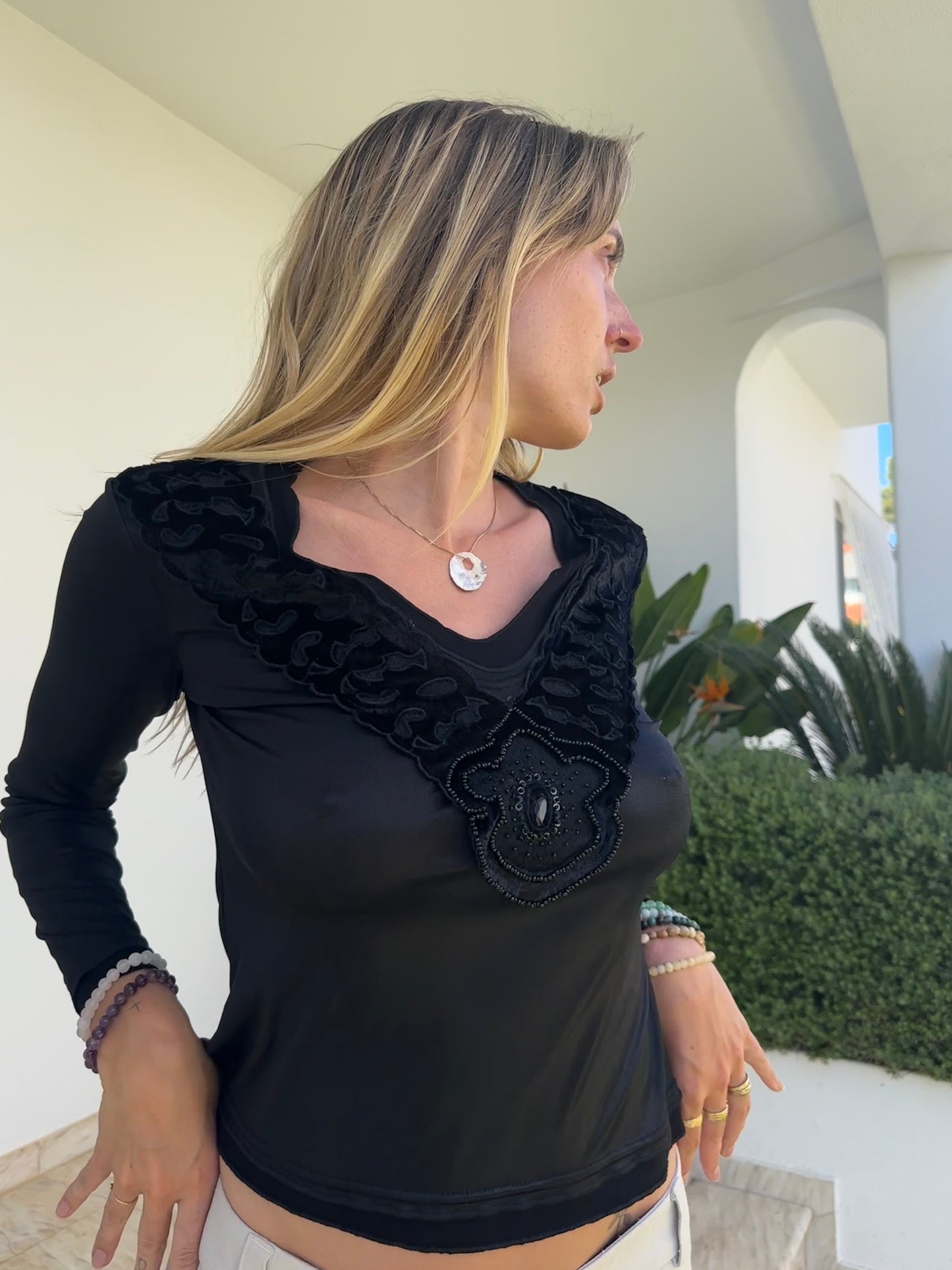 Shiny Longsleeve Top (S)