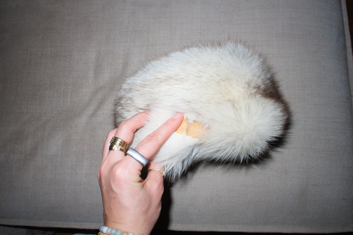 White Fur Hat