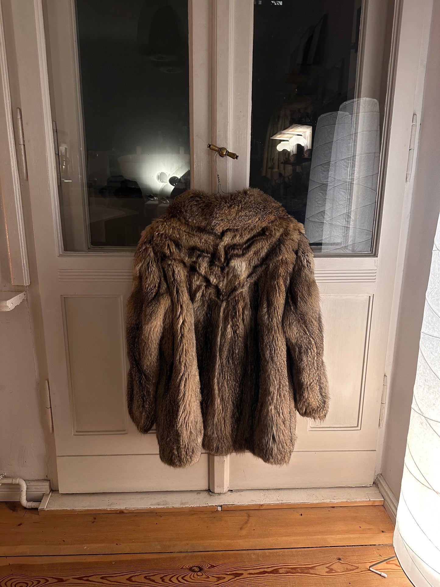 Short Rabbit Fur Coat (S)