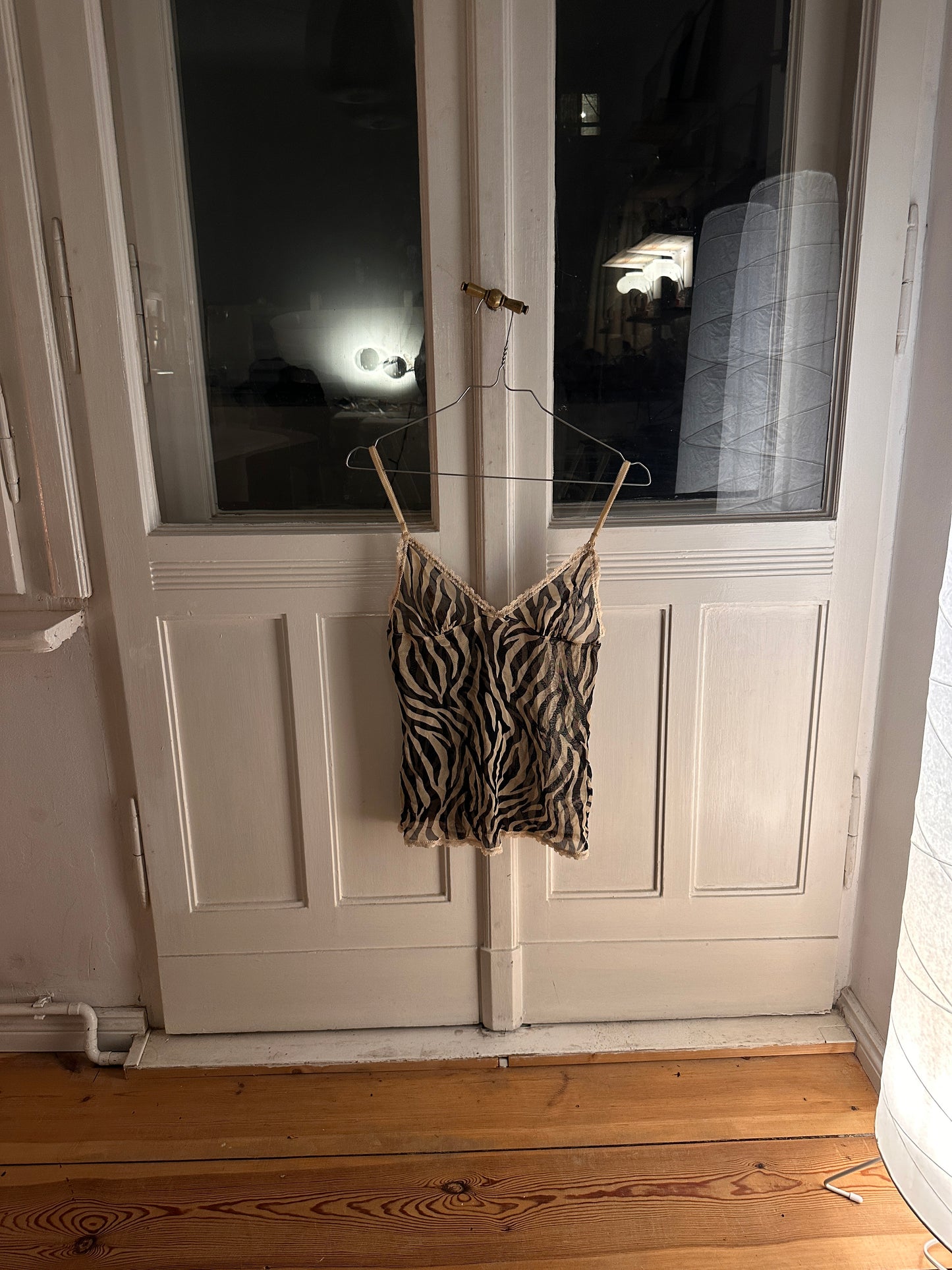 Zebra Print Lingerie Top (M)