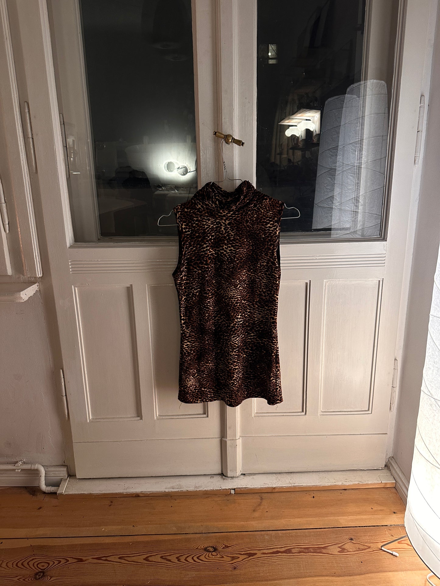 Leopard Turtleneck Top (S)