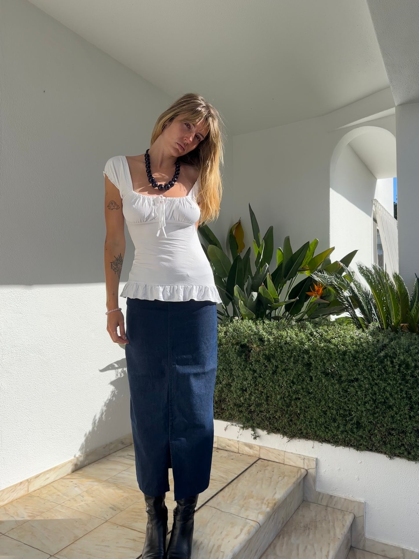 Milkmaid Top Ruffles (S)
