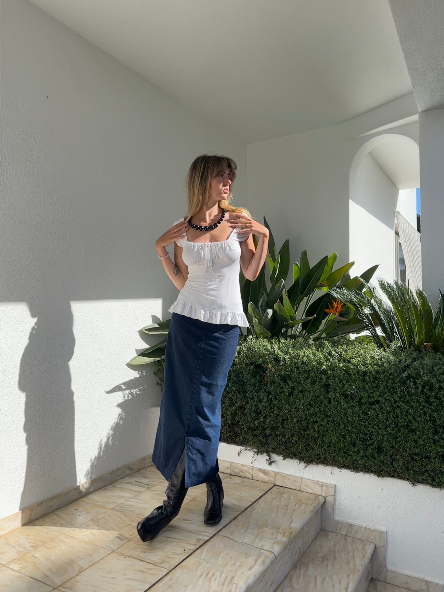Milkmaid Top Ruffles (S)