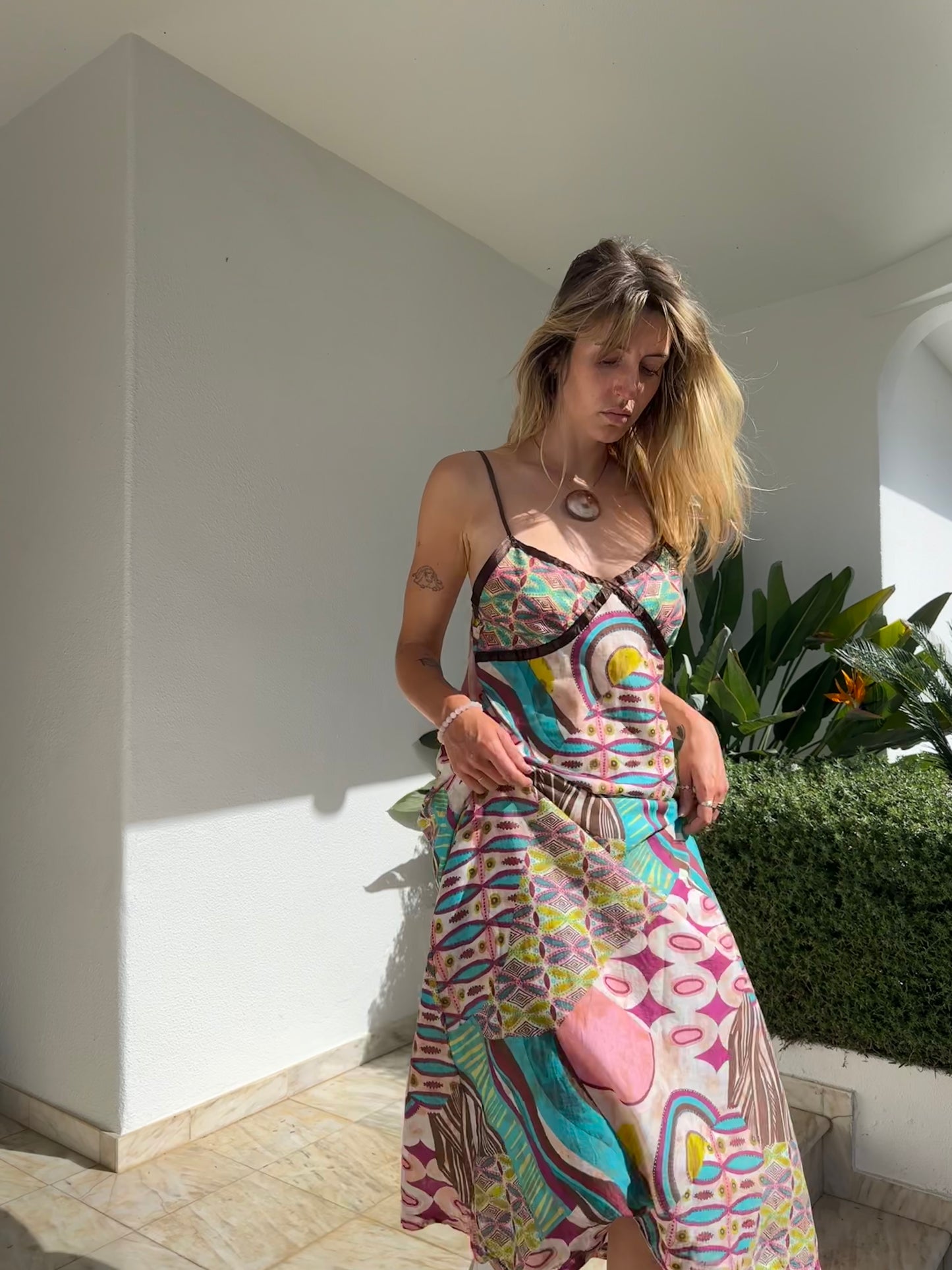 Print Maxi Dress (M)