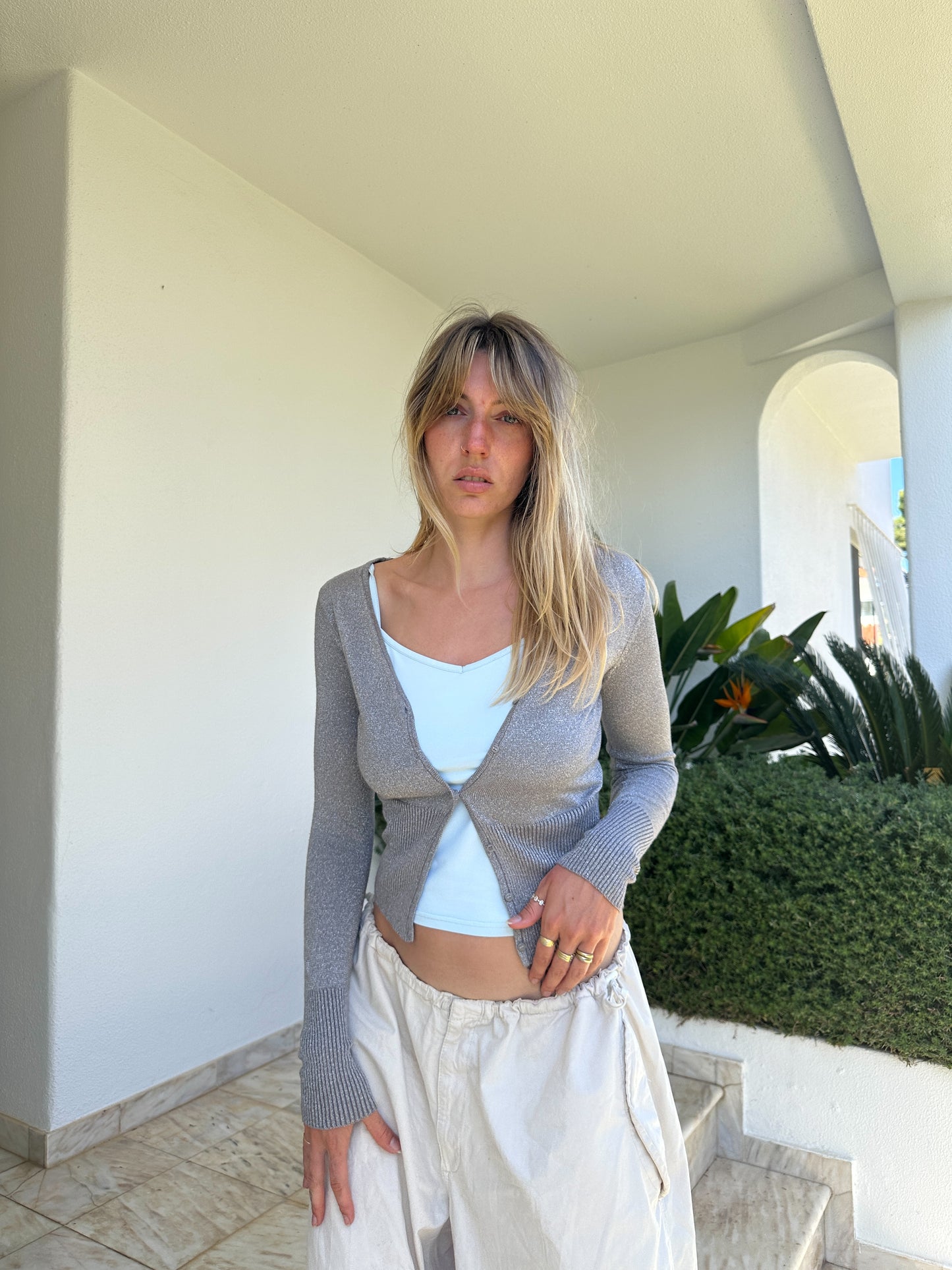 Glitter Knit Cardigan (S)