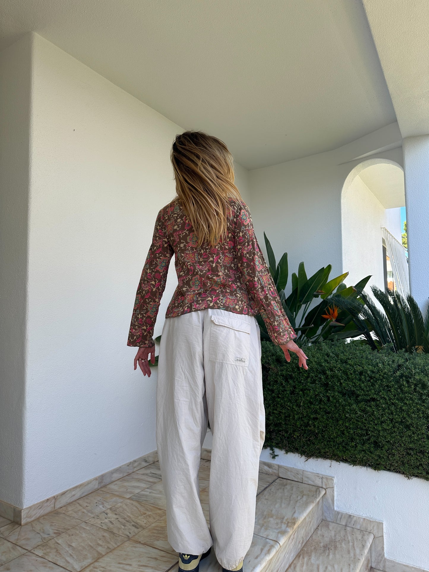 Floral Print Blouse (M)