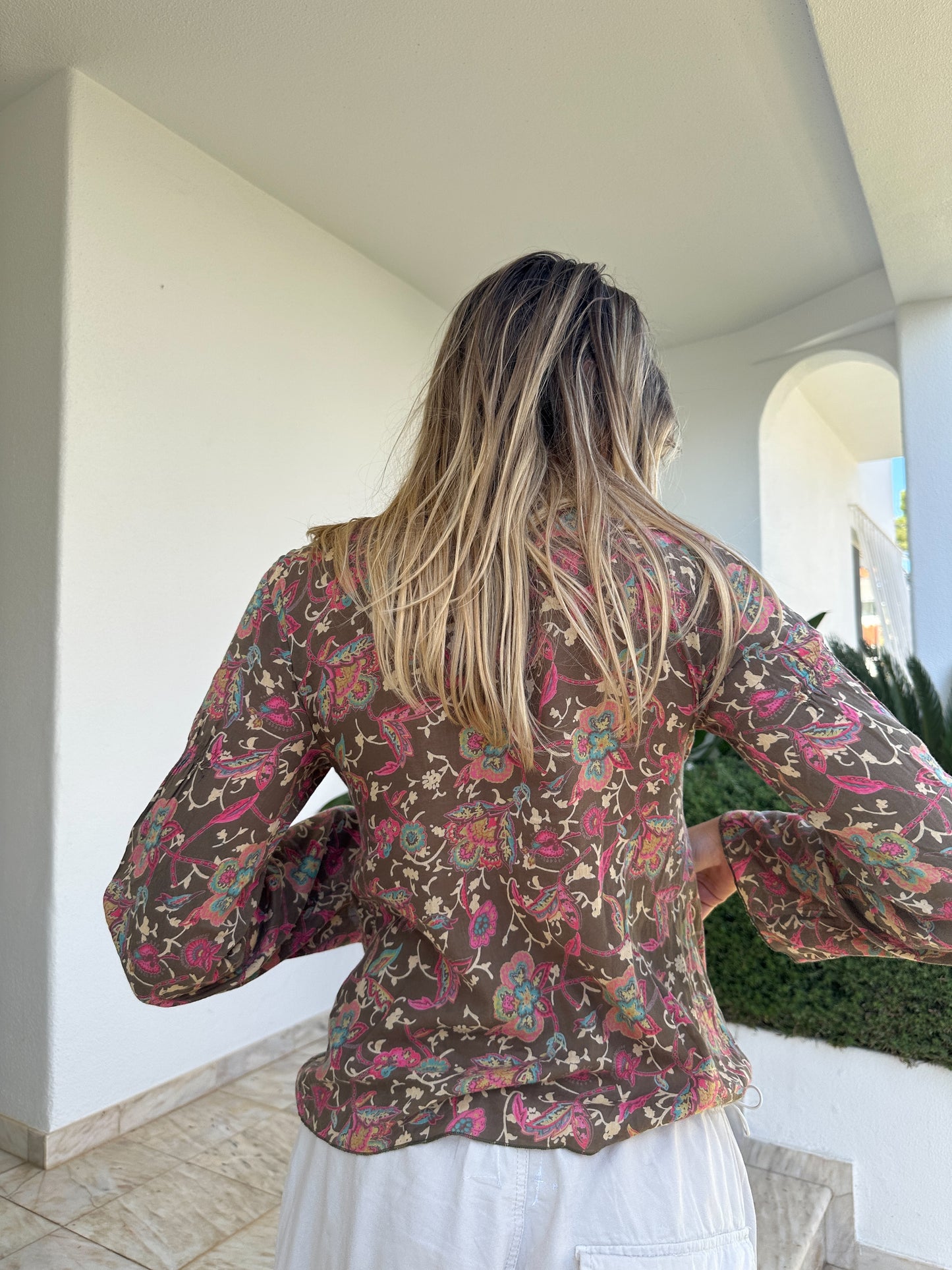 Floral Print Blouse (M)