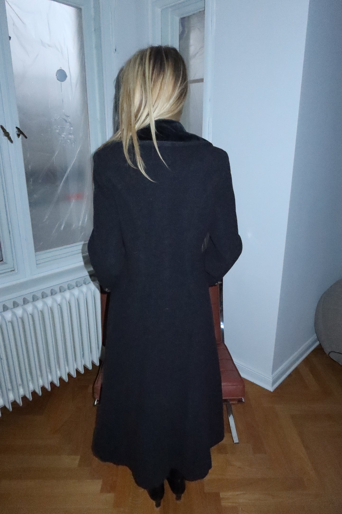 Long Tailored Wool Coat (M)