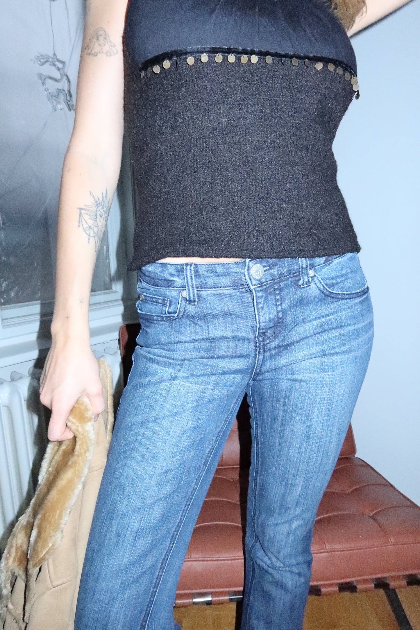 Low Waist Denim Pants (S)