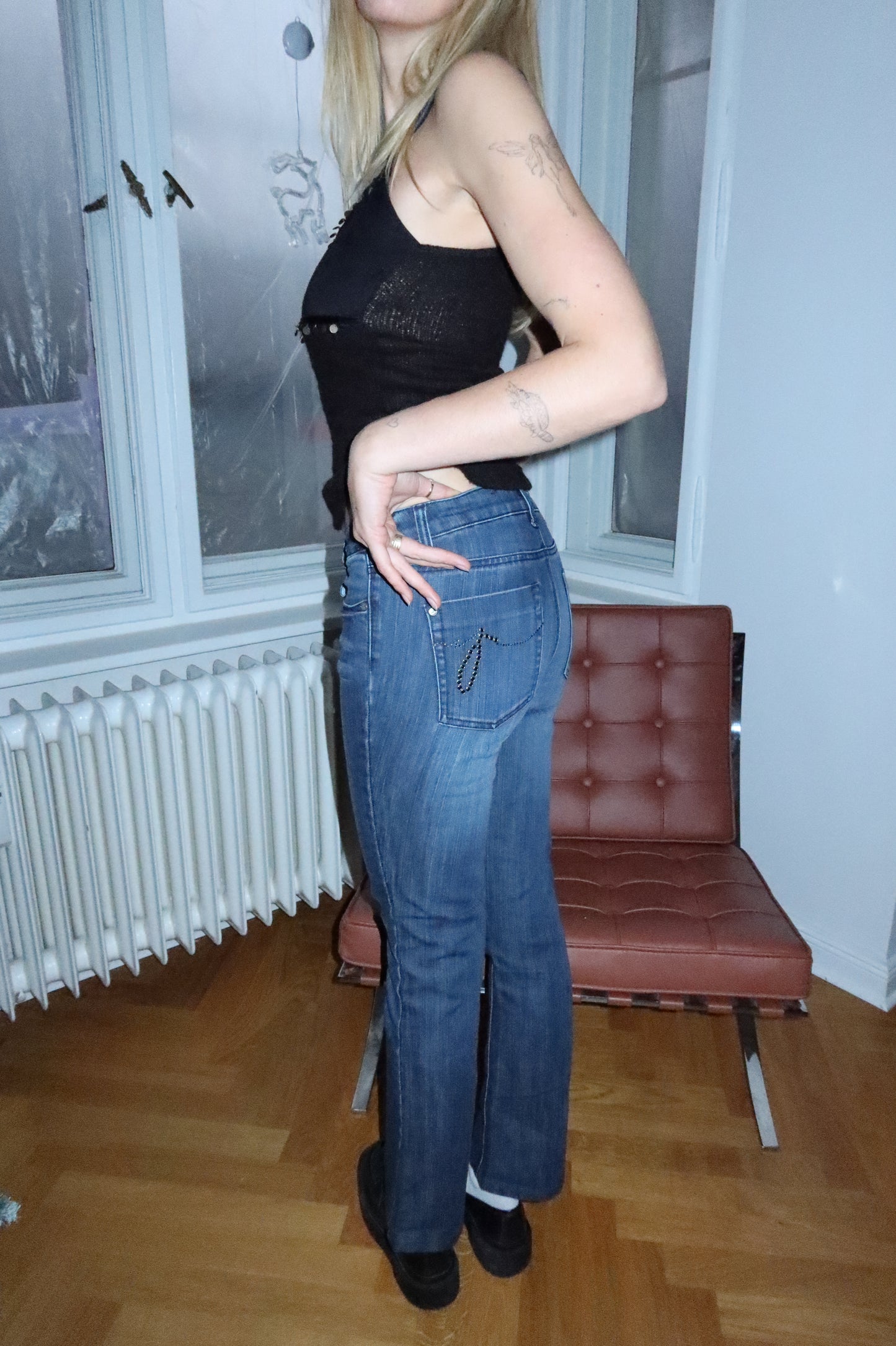 Low Waist Denim Pants (S)