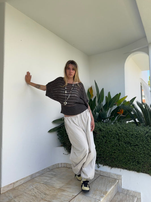 Knit Wool Mix Top (M)