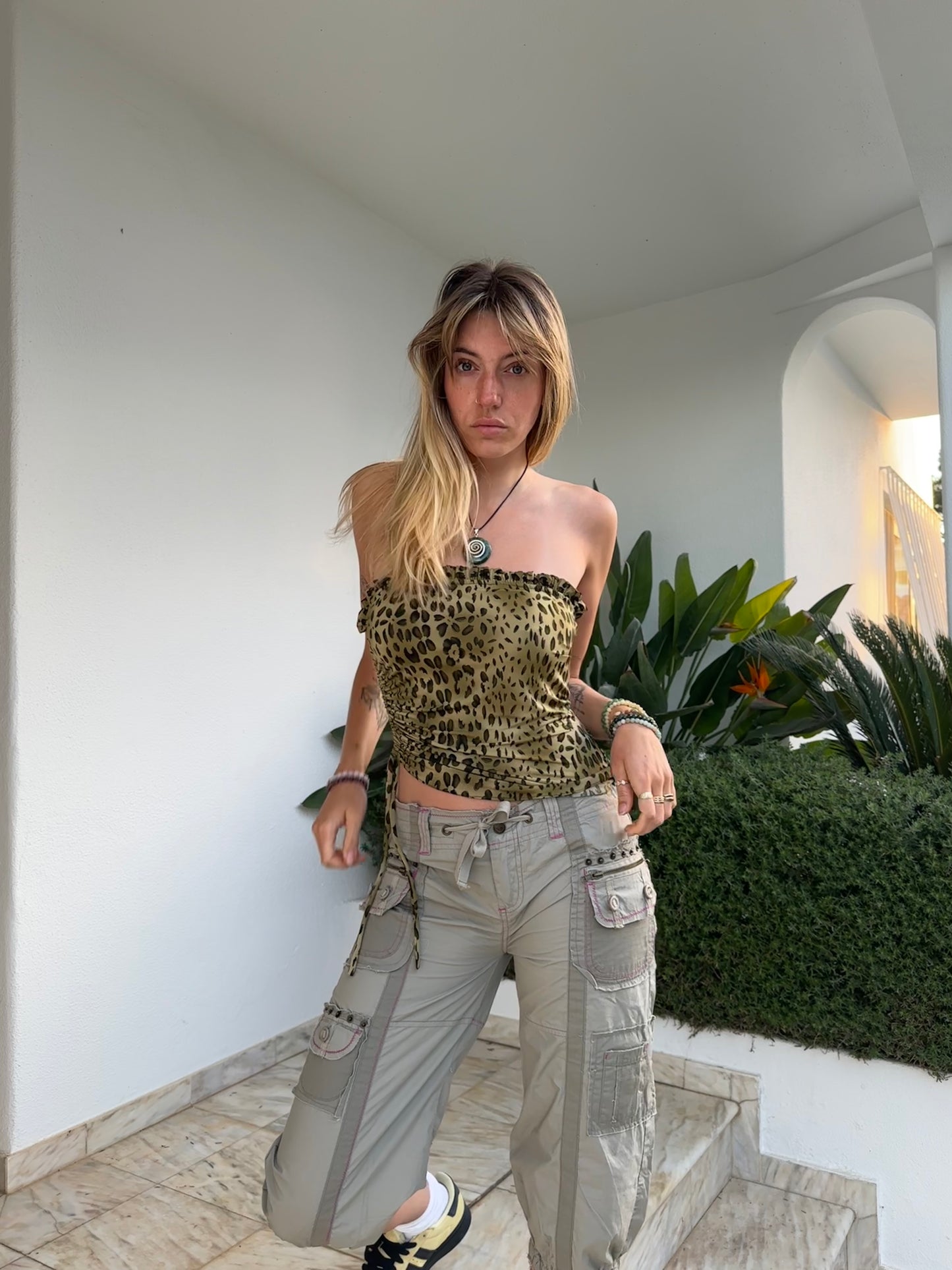 Bandeau Print Top (S)