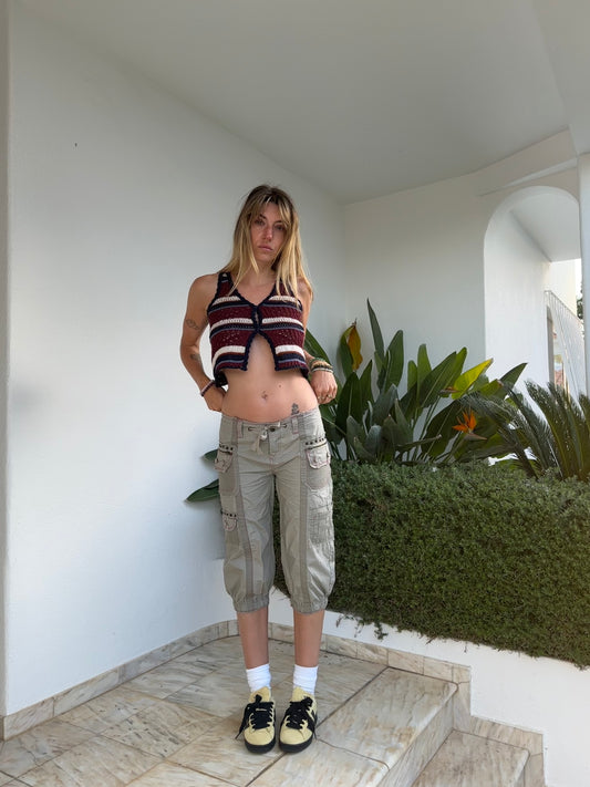 Crochet Crop Vest (S)