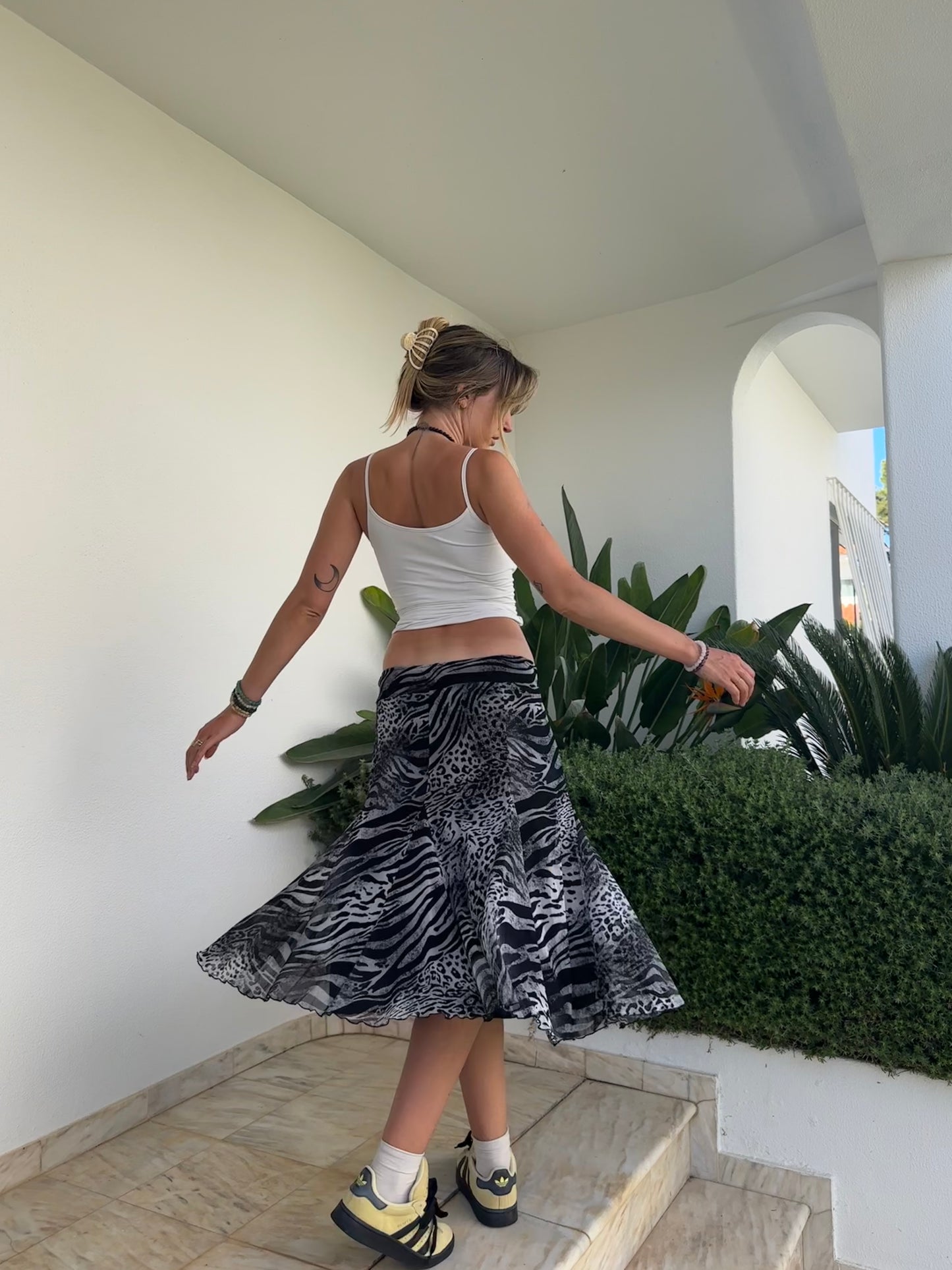 Midi Print Skirt (XL)