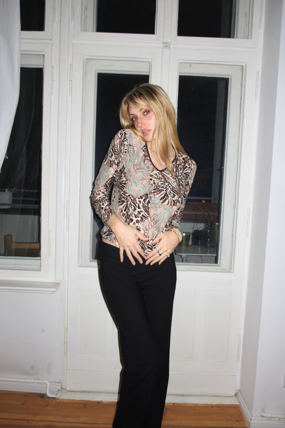 Animal Print Longsleeve (M)