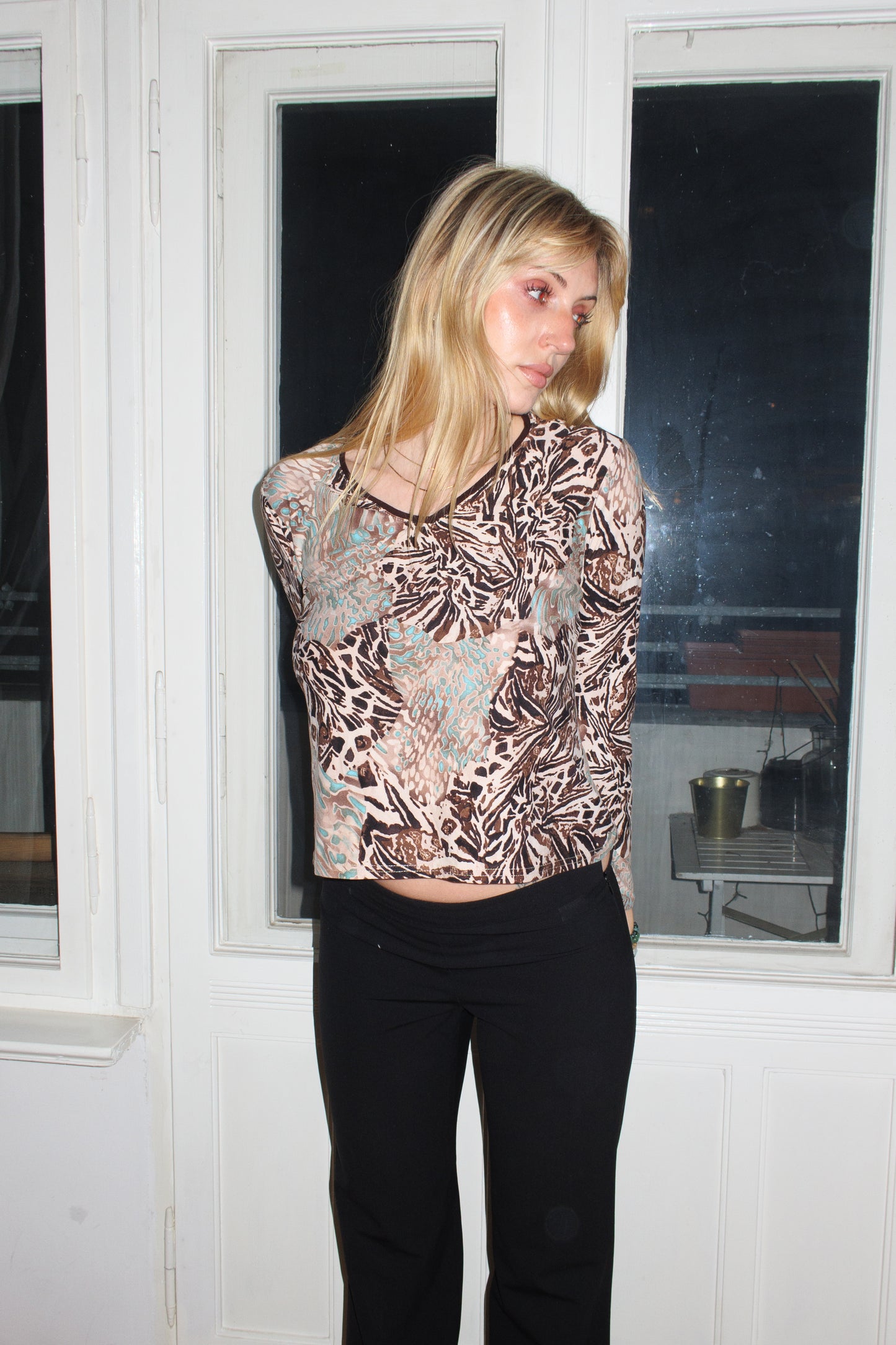 Animal Print Longsleeve (M)