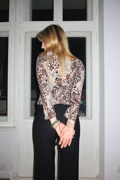 Animal Print Longsleeve (M)