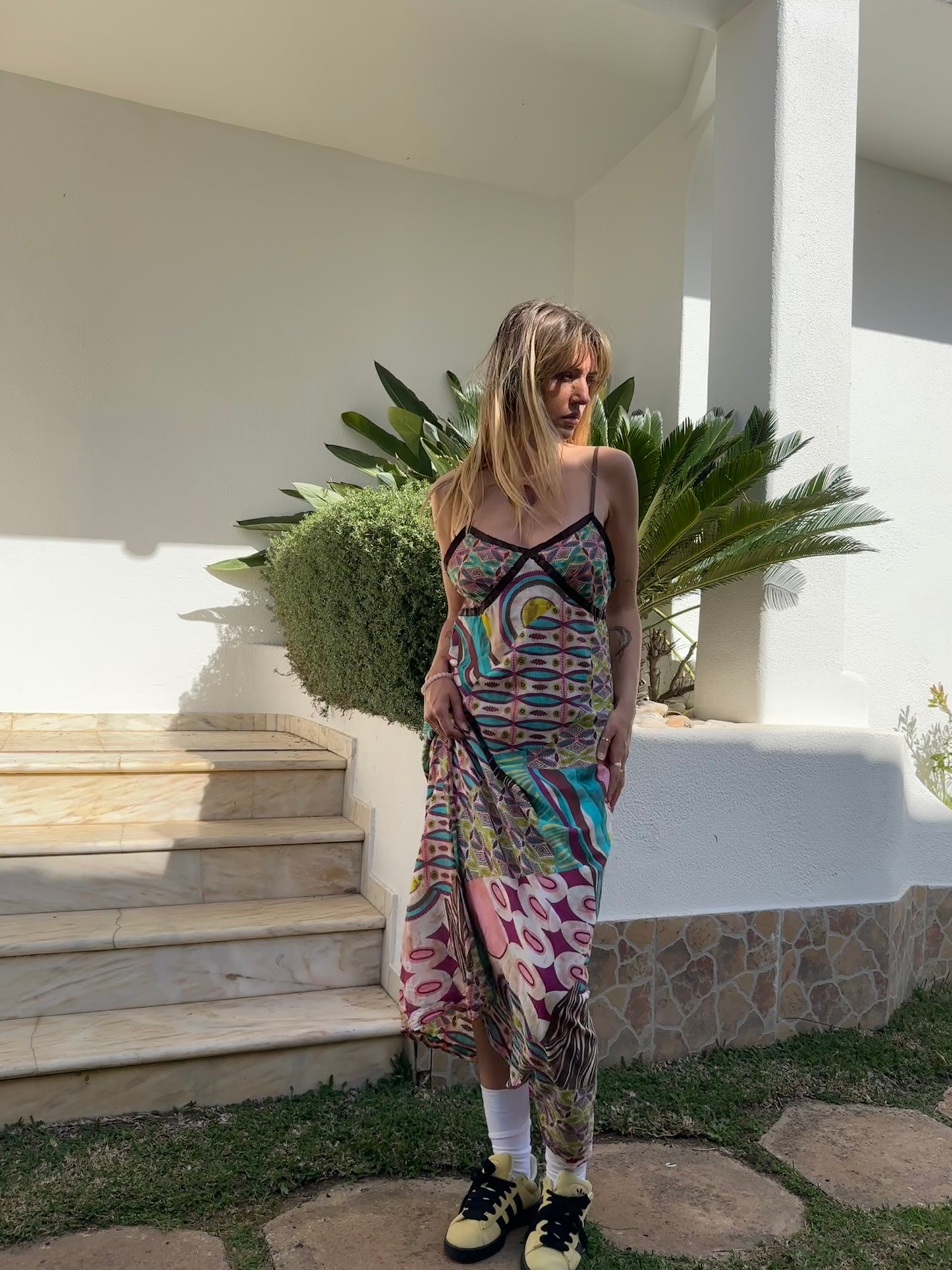 Print Maxi Dress (M)