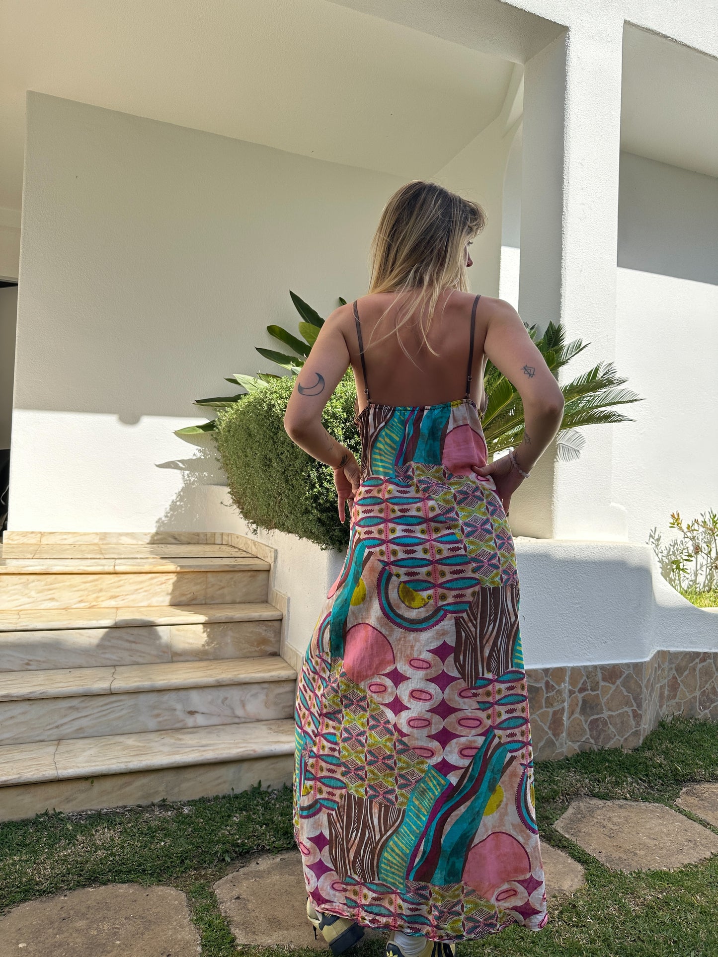 Print Maxi Dress (M)