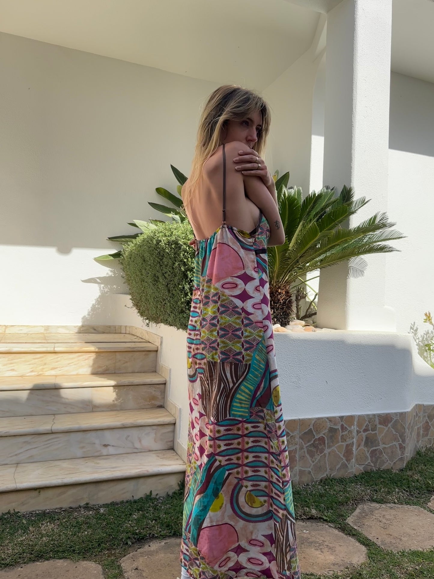 Print Maxi Dress (M)