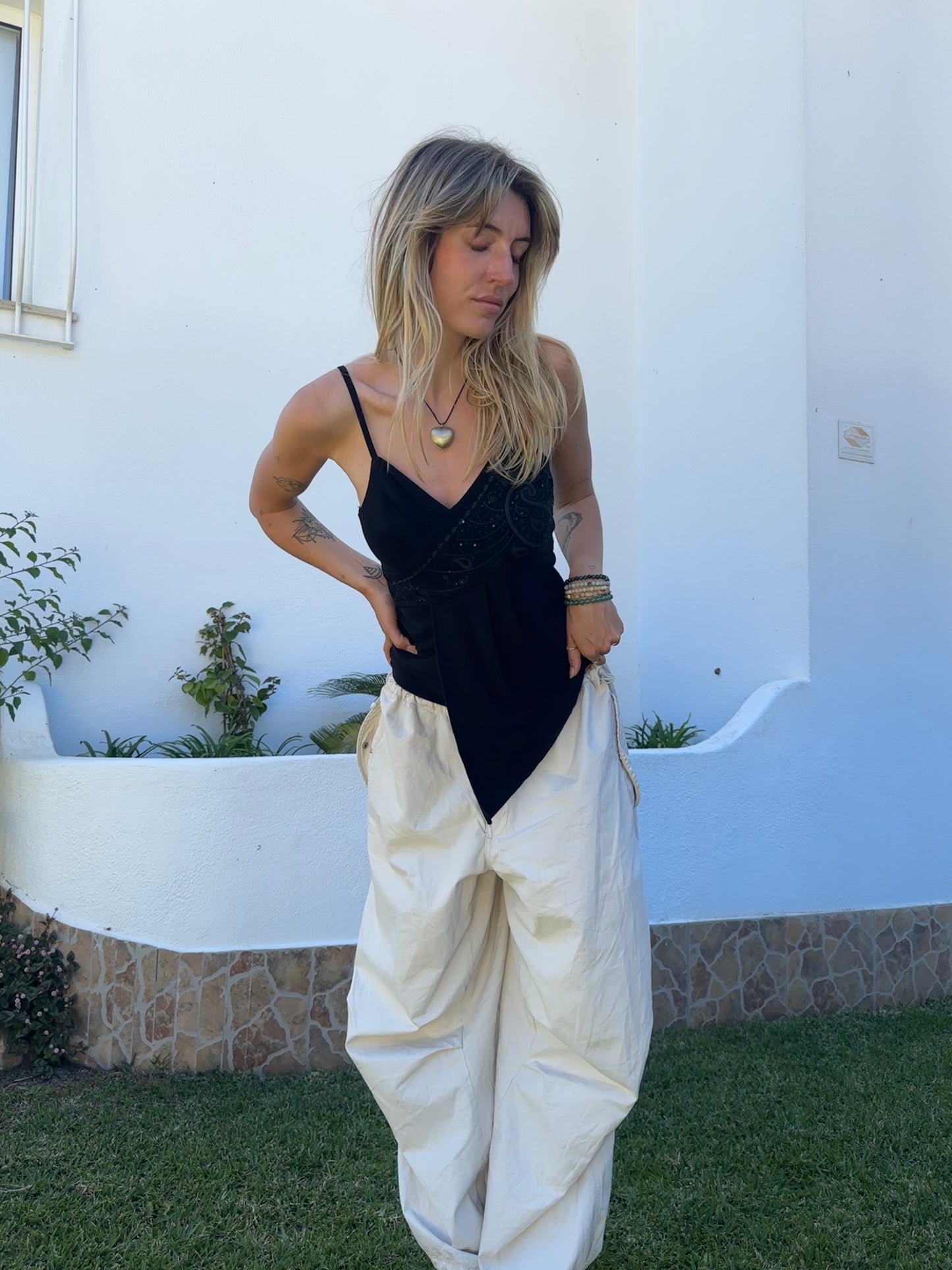 Asymmetric Embellished Top (M)