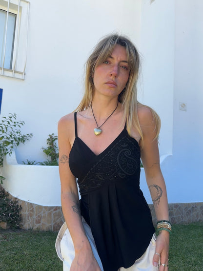 Asymmetric Embellished Top (M)