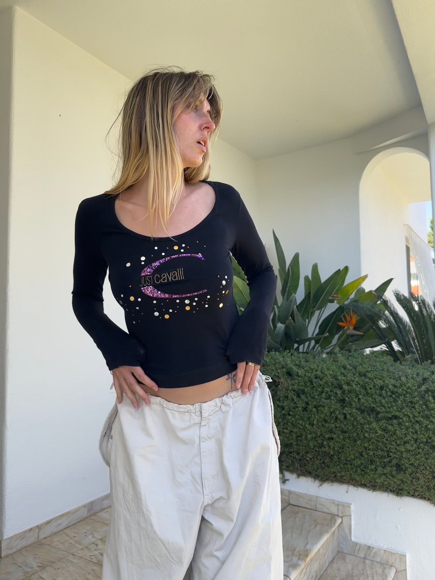 Just Cavalli Embellished Longsleeve (S)