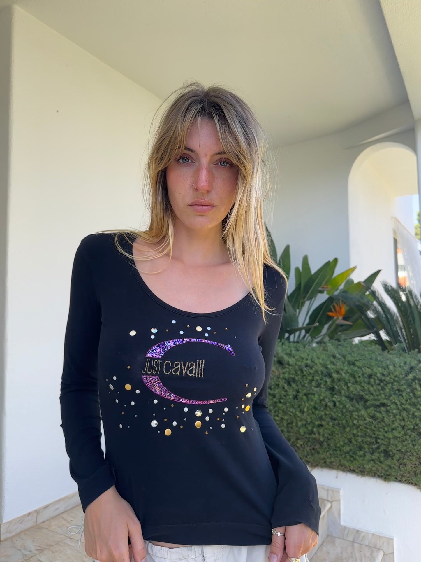 Just Cavalli Embellished Longsleeve (S)